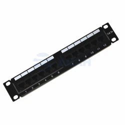 Панель коммутационная 10", 1U, 12 портов UTP, RJ-45, CAT 5e (04-0025) (REXANT)