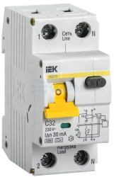 Автоматический выключатель дифференциального тока MAD22-5-032-C-30  (IEK)