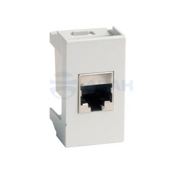 Розетка RJ-45 кат5E,экр,Viva,1 мод.,сер (45148) DKC