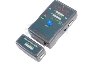 Тестер кабеля универсальный RJ-45+USB 251454 (12-1011)