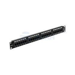 Панель коммутационная 19", 1U, 24 порта, UTP, RJ-45, CAT 5e (04-0021) (REXANT)