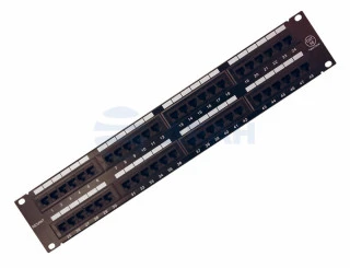 Панель коммутационная 19", 2U, 48 портов, UTP, RJ-45, CAT 5e (04-0022) (REXANT)